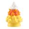 Mr. Halloween; 5.5" LED Illuminated Halloween Candy Corn Trees, 4ct.; Category:Halloween Tabletop Decor; Image:3